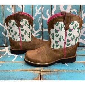 Ariat Fatbaby Bell GIRLS Size 5.5/W7 Cactus Western Rodeo Boots 10027309